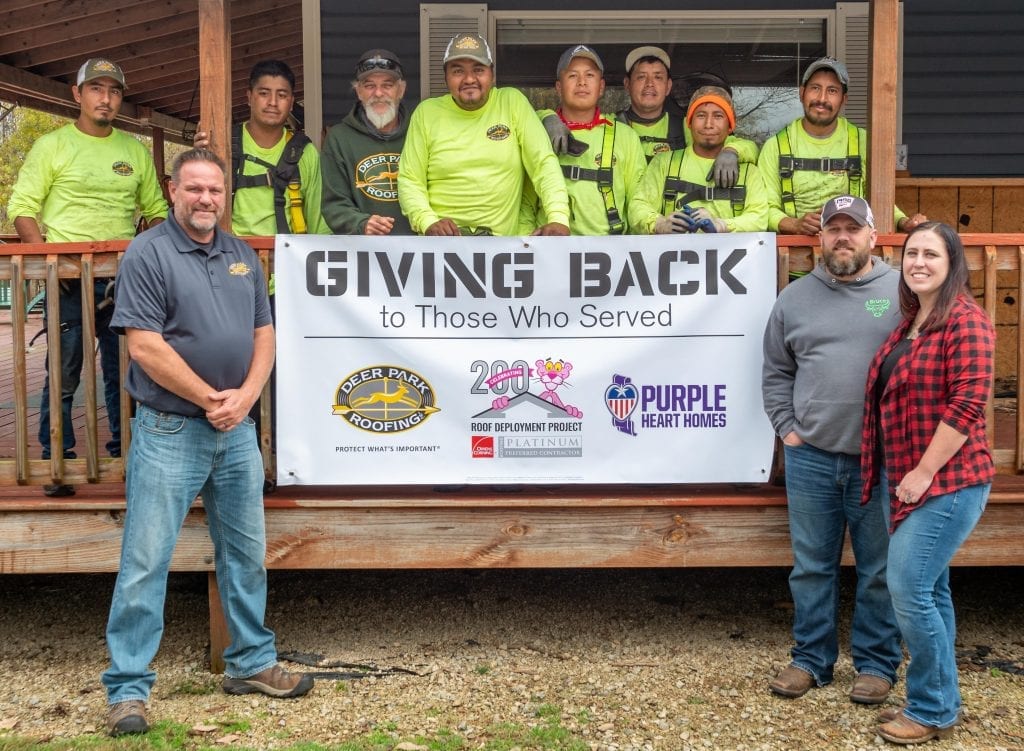 Deer Park Roofing Roof Donation